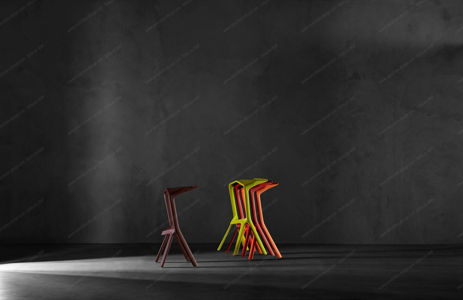 Miura Stool Barstool Plank | yellow-green | PLANK 8200 0006
